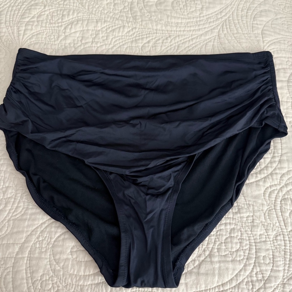Black High-Waisted Bikini Bottom - size XL